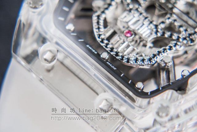 Richard Mille e理查徳米勒 RM052系列 最新鬼頭升級版 顱骨系列 原裝透明殼 理查徳米勒高端男士全自動機械腕表  hds1447